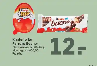 SPAR Kinder eller Ferrero Rocher tilbud