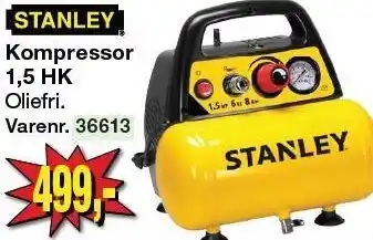 Harald Nyborg Stanley Kompressor 1,5 HK tilbud
