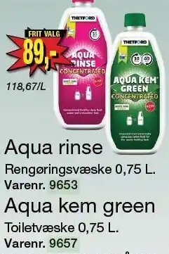 Harald Nyborg Aqua rinse eller Aqua kem green tilbud