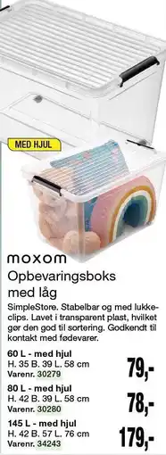 Opbevaringsboks med låg