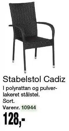 Harald Nyborg Stabelstol Cadiz tilbud