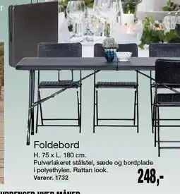 Harald Nyborg Foldebord tilbud