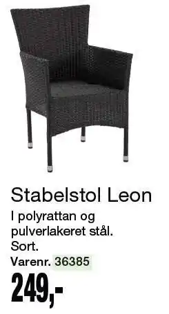 Harald Nyborg Stabelstol Leon tilbud