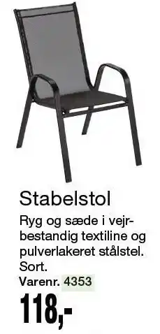 Harald Nyborg Stabelstol tilbud