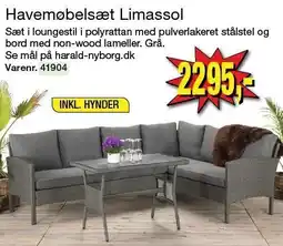 Harald Nyborg Havemøbelsæt Limassol tilbud
