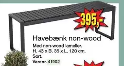 Harald Nyborg Havebænk non-wood tilbud