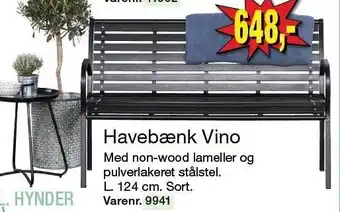 Harald Nyborg Havebænk Vino tilbud