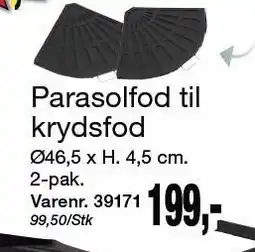 Harald Nyborg Parasolfod til krydsfod tilbud