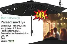 Harald Nyborg Parasol med lys tilbud