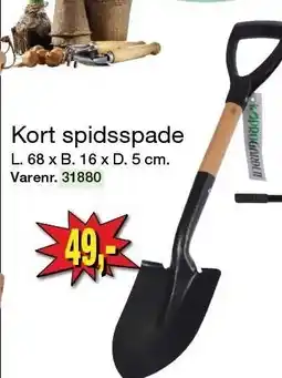 Harald Nyborg Kort spidsspade tilbud