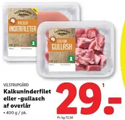 Lidl Kalkuninderfilet eller -gullasch af overlår tilbud