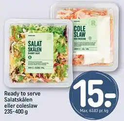 REMA 1000 Ready to serve salatskålen eller coleslaw tilbud