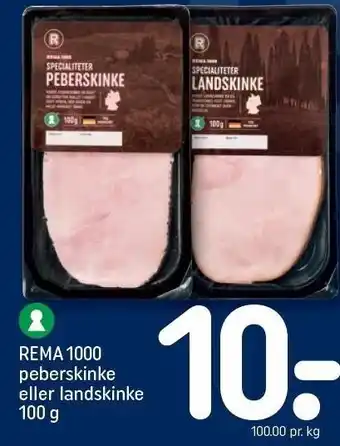 REMA 1000 REMA 1000 peberskinke eller landskinke tilbud