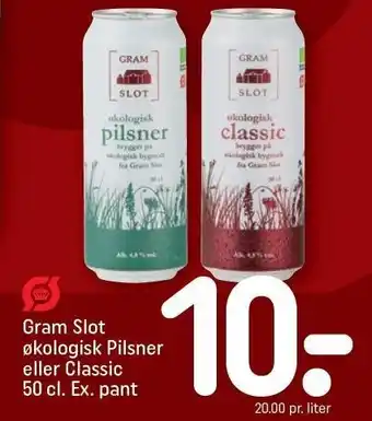 REMA 1000 Gram Slot økologisk Pilsner eller Classic tilbud