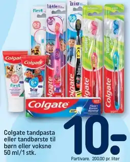 REMA 1000 Colgate tandpasta eller tandbørste til børn eller voksne tilbud