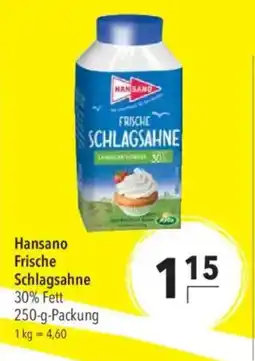 Citti HANSANO Frische Schlagsahne tilbud