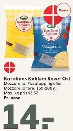 SPAR Karolines Køkken Revet Ost tilbud