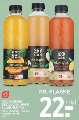 MENY God morgen økologisk juice eller nektar tilbud