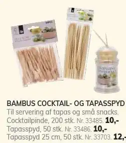 Daells Bolighus BAMBUS COCKTAIL- OG TAPASSPYD tilbud