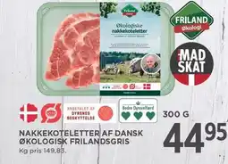 MENY Nakkekoteletter af dansk økologiske frilandsgris tilbud