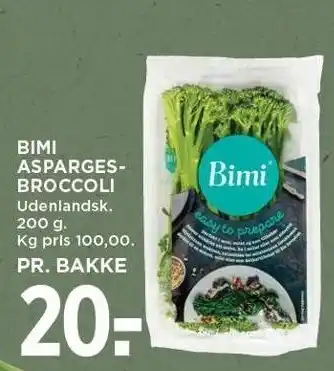 MENY Bimi asparges broccoli tilbud