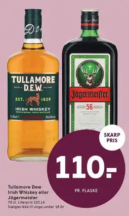 SPAR Whiskey eller Jägermeister tilbud