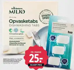 MENY Opvasketabs eller opvaskemaskinerens tilbud