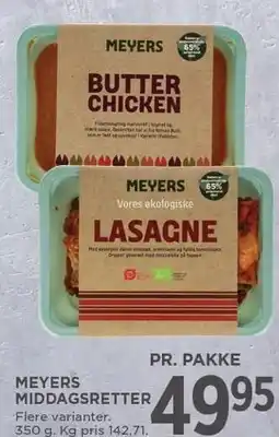 MENY Meyers middagsretter tilbud