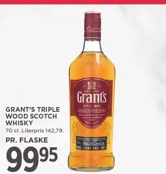 MENY Grant's triple wood scotch whisky tilbud