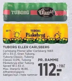 MENY Tuborg eller carlsberg tilbud