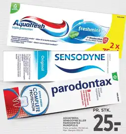 MENY Aquafresh, sensodyne eller parodontax mundpleje tilbud