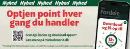 Min Købmand Optjen point hver gang du handler tilbud