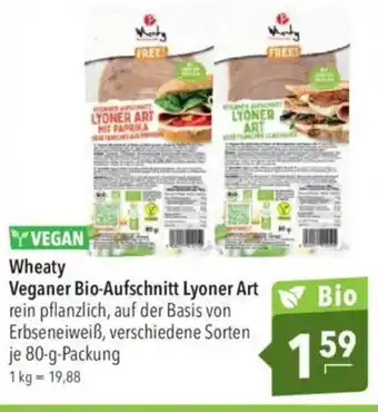 Citti Wheaty Veganer Bio-Aufschnitt Lyoner Art tilbud