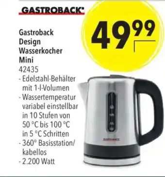 Citti Gastroback Design Wasserkocher Mini 42435 tilbud