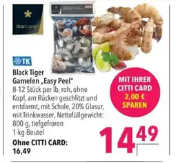 Citti Black Tiger Garnelen „Easy Peel" tilbud