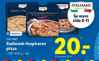 Lidl ITALIAMO Italiensk-inspireret pizza tilbud