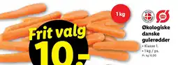 Lidl Økologiske danske gulerødder tilbud