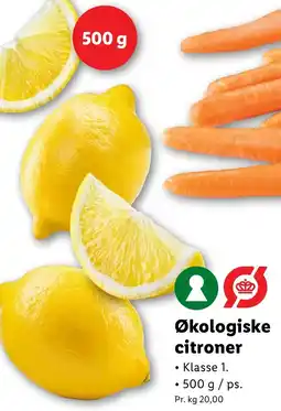 Lidl Økologiske citroner tilbud