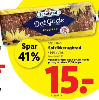 Lidl SCHULSTAD Solsikkerugbrød tilbud