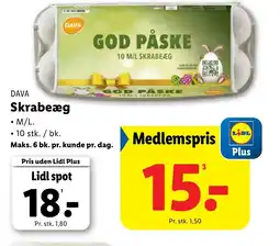 Lidl DAVA Skrabeæg tilbud