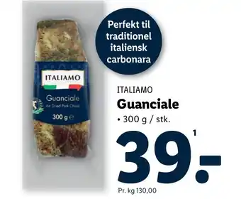 Lidl ITALIAMO Guanciale tilbud