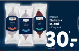 Lidl ITALIAMO Italiensk salami tilbud