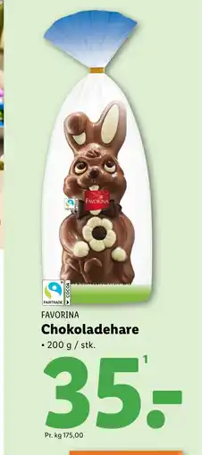 Lidl FAVORINA Chokoladehare tilbud