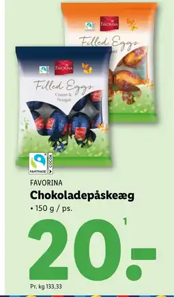 Lidl FAVORINA Chokoladepåskeæg tilbud