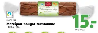 Lidl FAVORINA Marcipan-nougat-træstamme tilbud