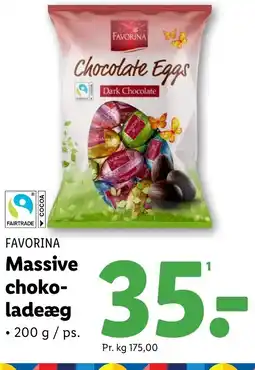 Lidl FAVORINA Massive chokoladeæg tilbud