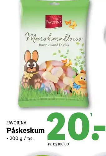 Lidl FAVORINA Påskeskum tilbud