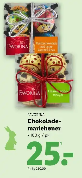 Lidl FAVORINA Chokolade- mariehøner tilbud