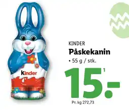 Lidl KINDER Påskekanin tilbud