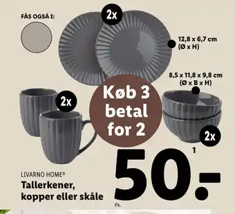 Lidl LIVARNO HOME® Tallerkener, kopper eller skåle tilbud